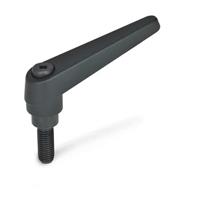 GN 101 Adjustable Hand Lever Zinc Die Casting Threaded Stud Steel
